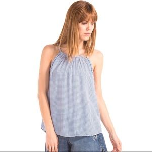 NWT GAP Blue Braided Halter Tank Top Size Medium